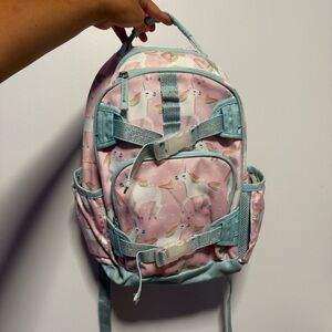 Pottery Barn Kids Unicorn Backpack - Pink and Blue